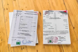 Actas de nacimiento Marruecos